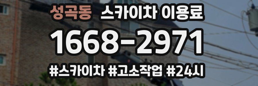 성곡동 스카이차 이용료