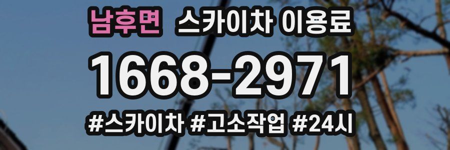 남후면 스카이차 이용료