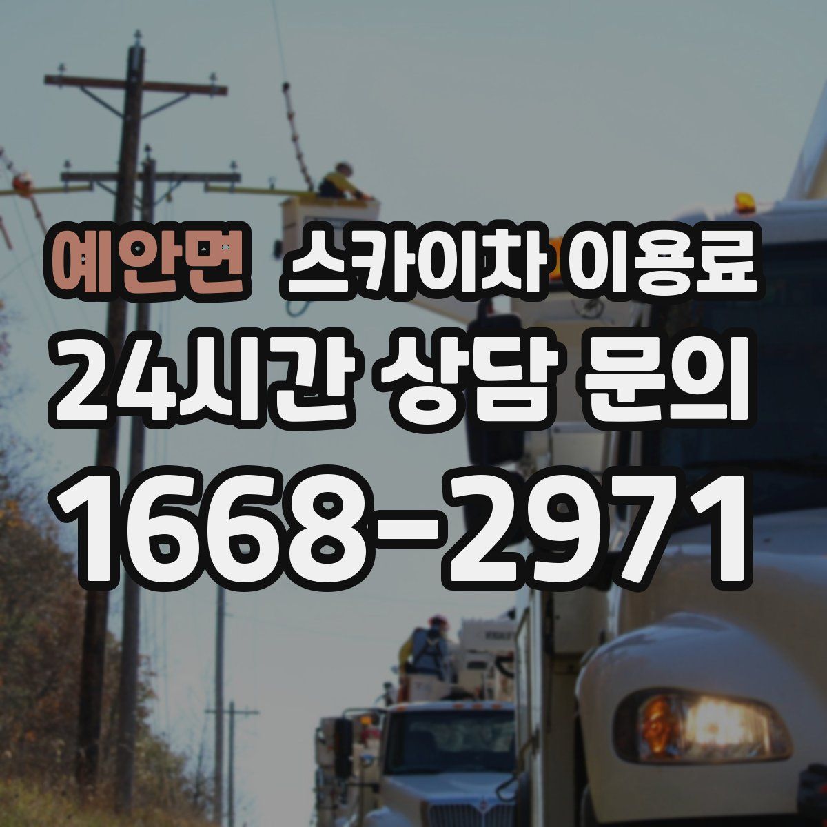 예안면 스카이차 이용료