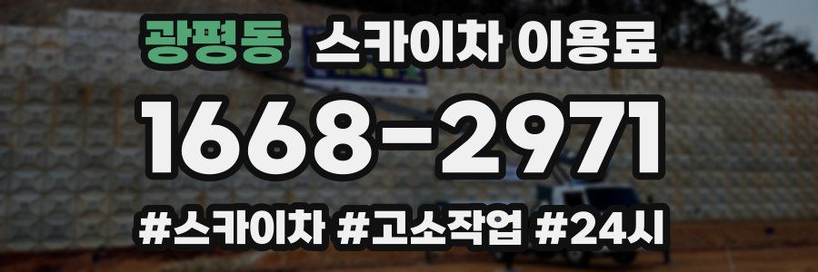 광평동 스카이차 이용료