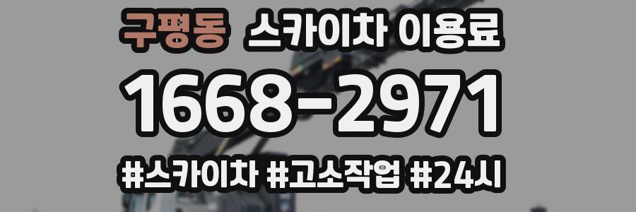 구평동 스카이차 이용료