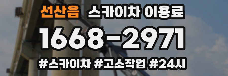 선산읍 스카이차 이용료