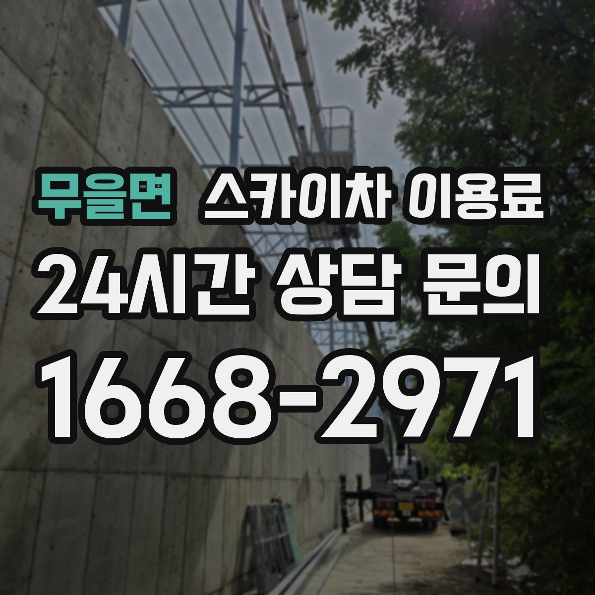 무을면 스카이차 이용료