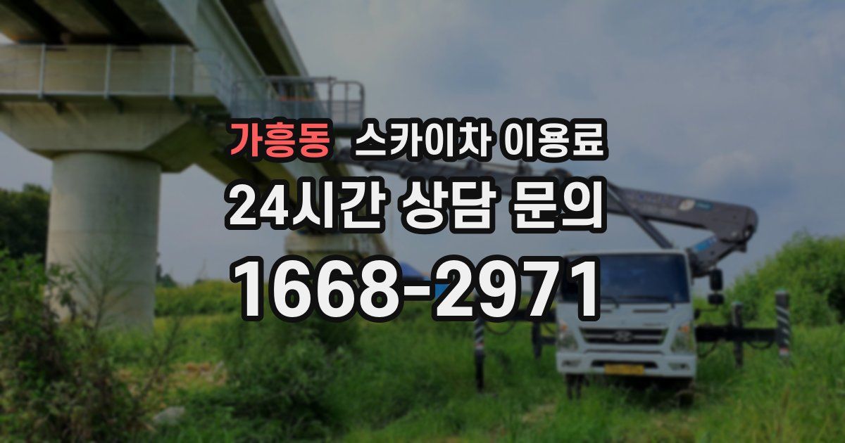 가흥동 스카이차 이용료