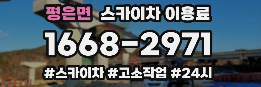 평은면 스카이차 이용료