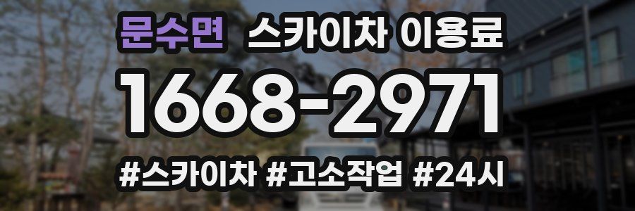 문수면 스카이차 이용료