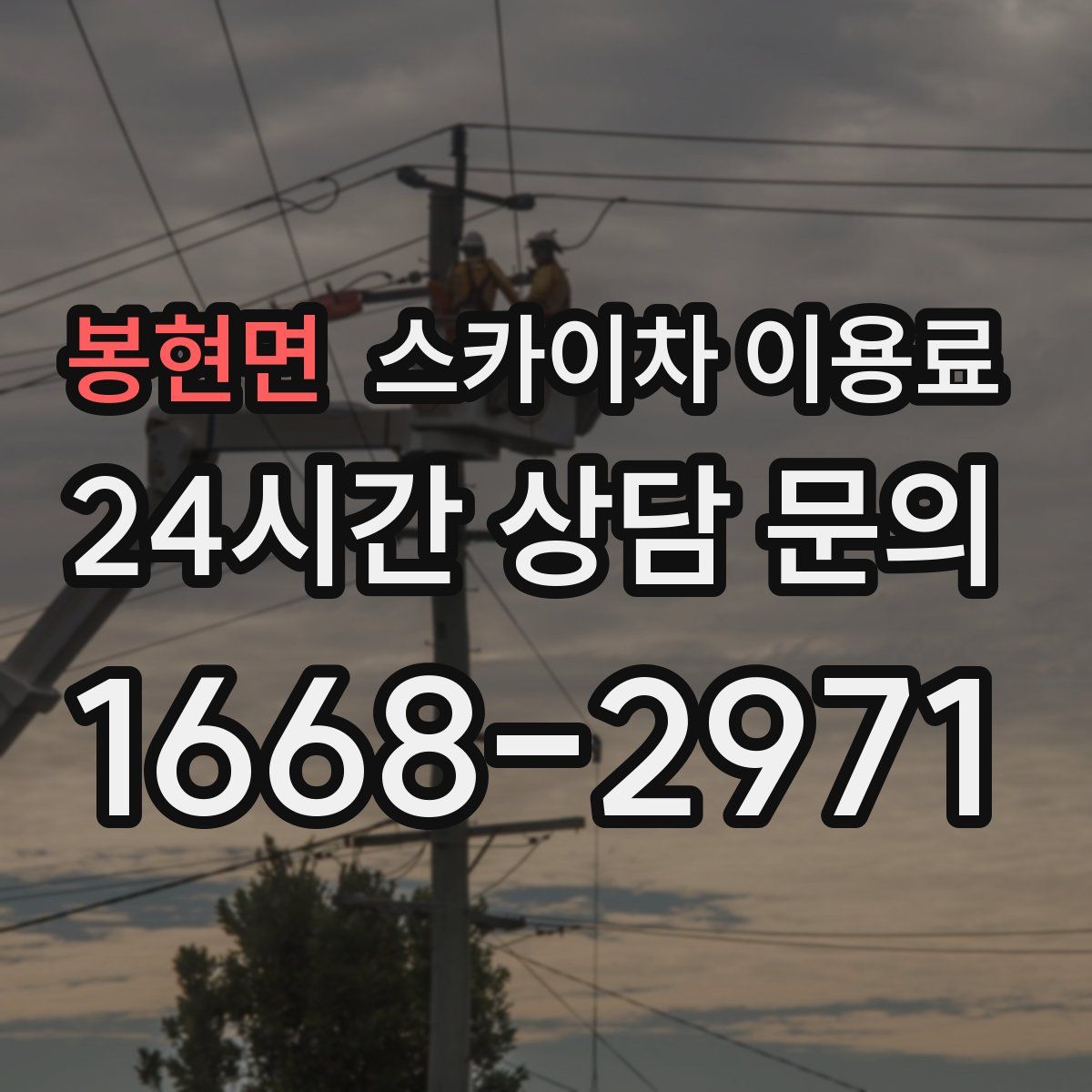 봉현면 스카이차 이용료