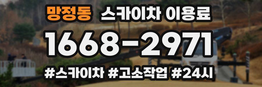 망정동 스카이차 이용료