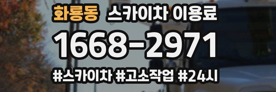 화룡동 스카이차 이용료