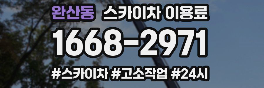 완산동 스카이차 이용료