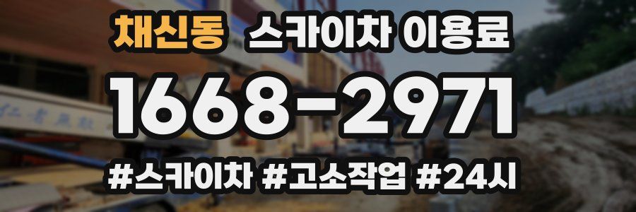 채신동 스카이차 이용료