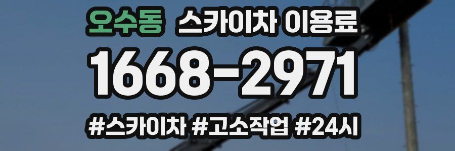 오수동 스카이차 이용료