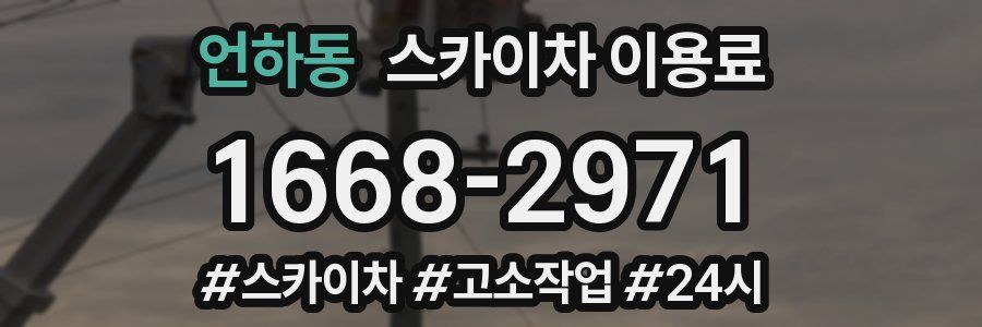 언하동 스카이차 이용료