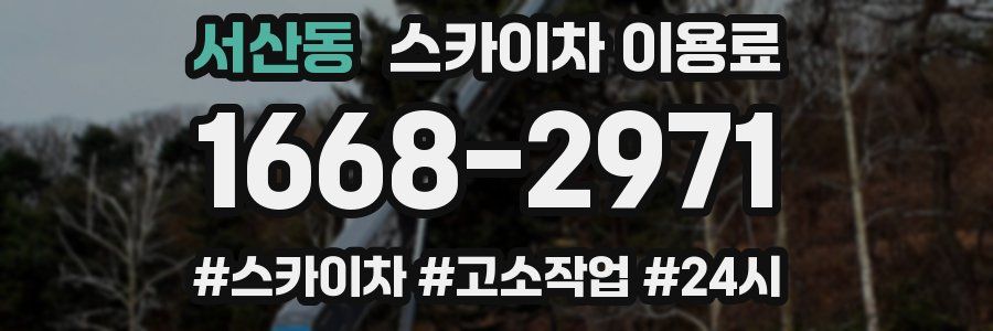 서산동 스카이차 이용료