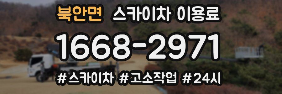 북안면 스카이차 이용료