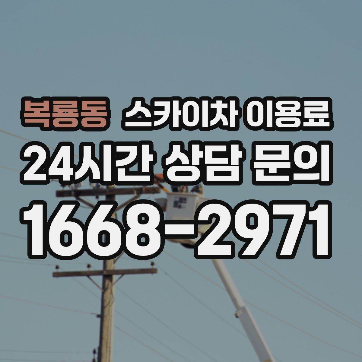복룡동 스카이차 이용료