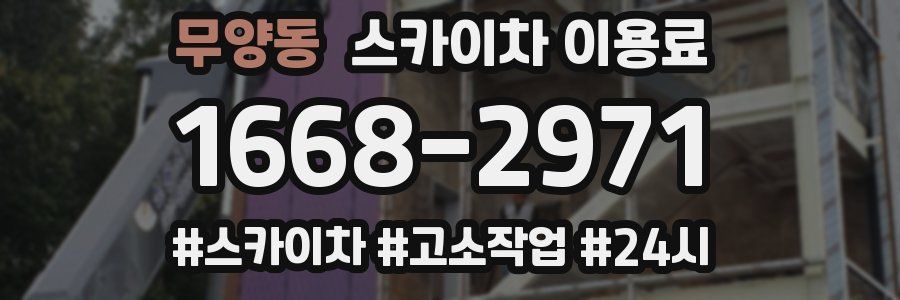 무양동 스카이차 이용료