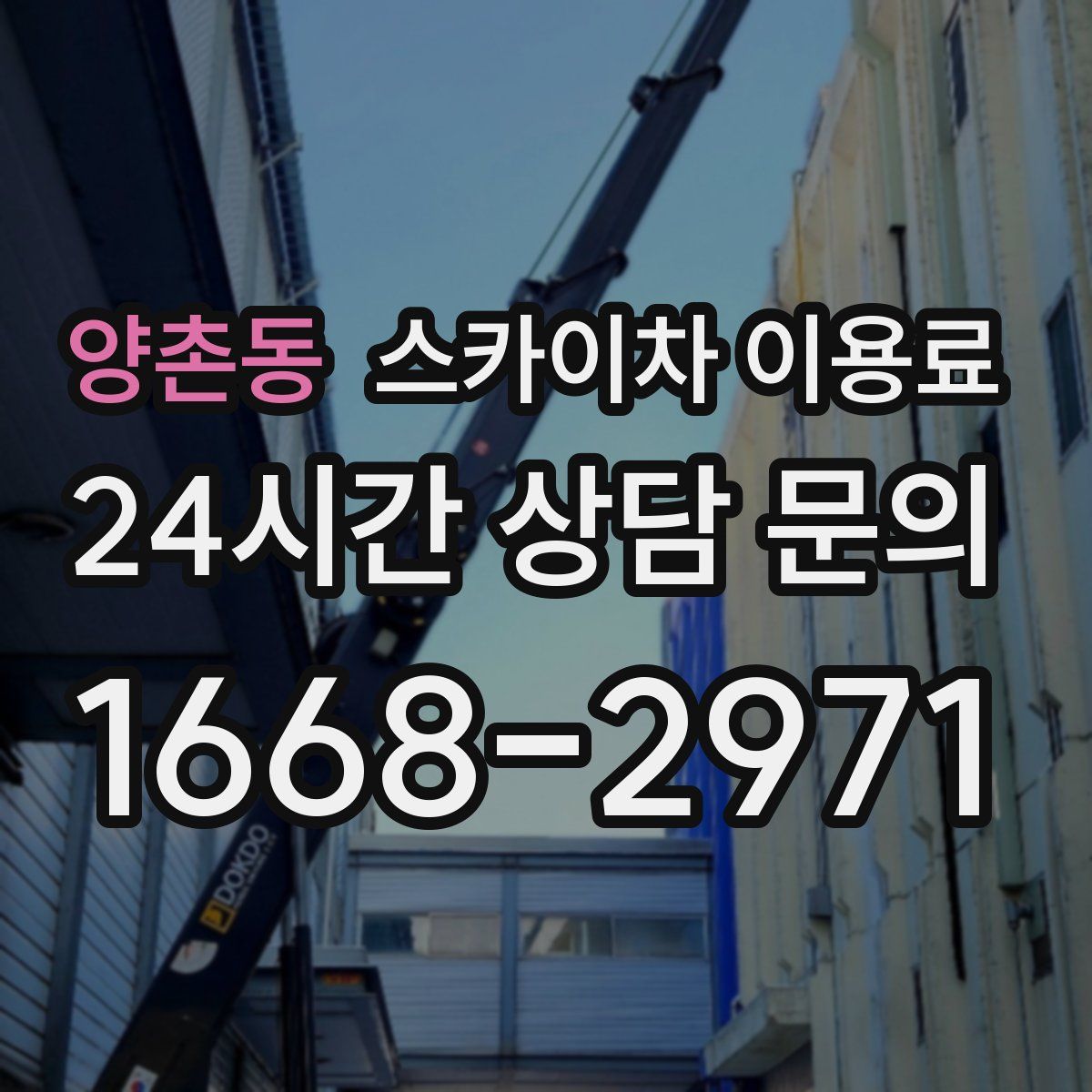 양촌동 스카이차 이용료