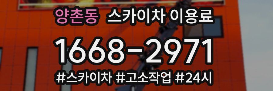 양촌동 스카이차 이용료