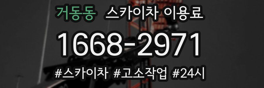 거동동 스카이차 이용료