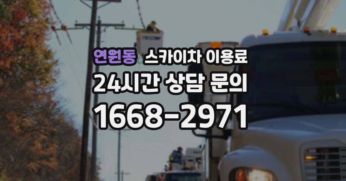 연원동 스카이차 이용료