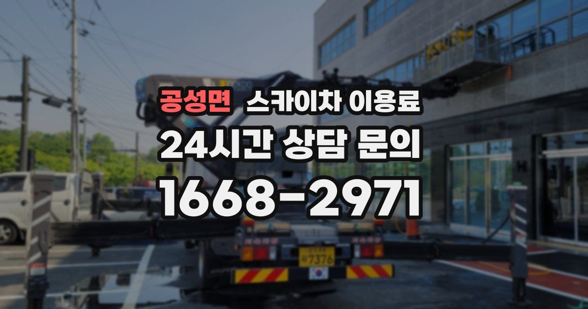 공성면 스카이차 이용료
