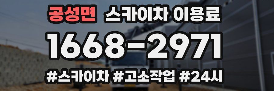 공성면 스카이차 이용료
