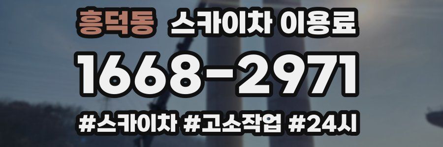 흥덕동 스카이차 이용료