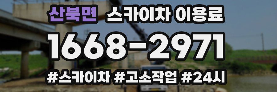산북면 스카이차 이용료