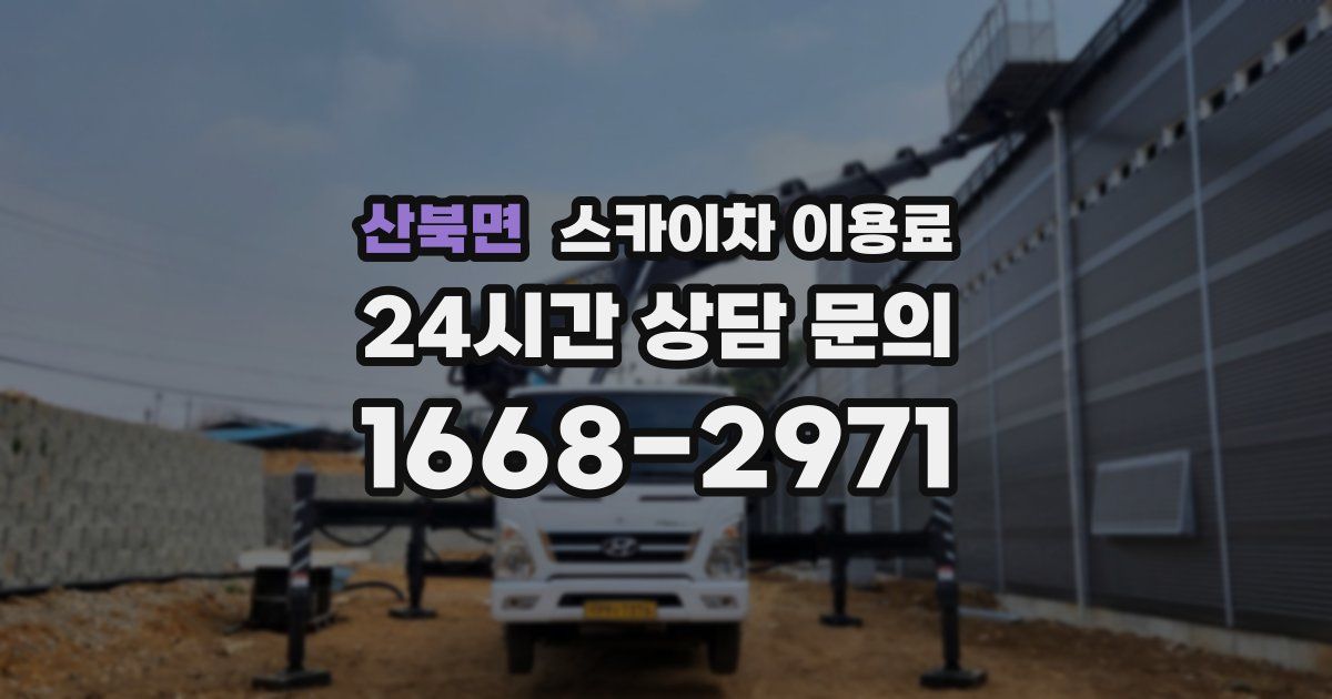 산북면 스카이차 이용료