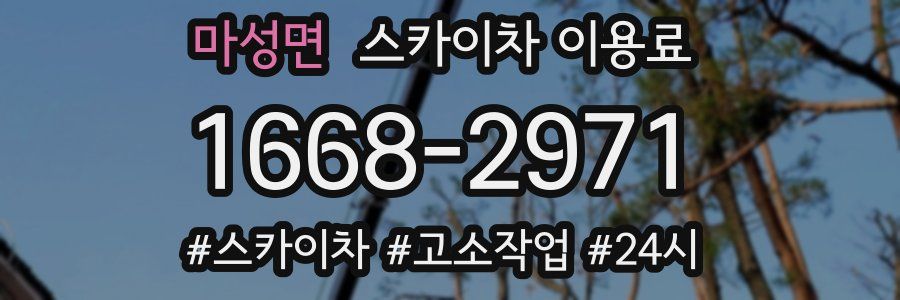 마성면 스카이차 이용료