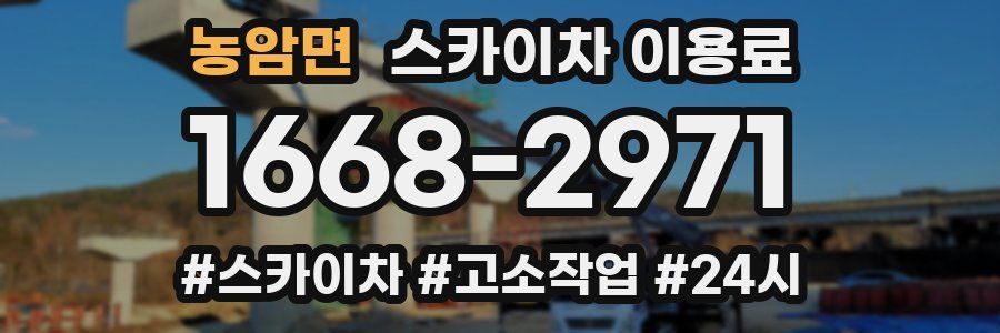 농암면 스카이차 이용료