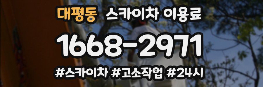 대평동 스카이차 이용료