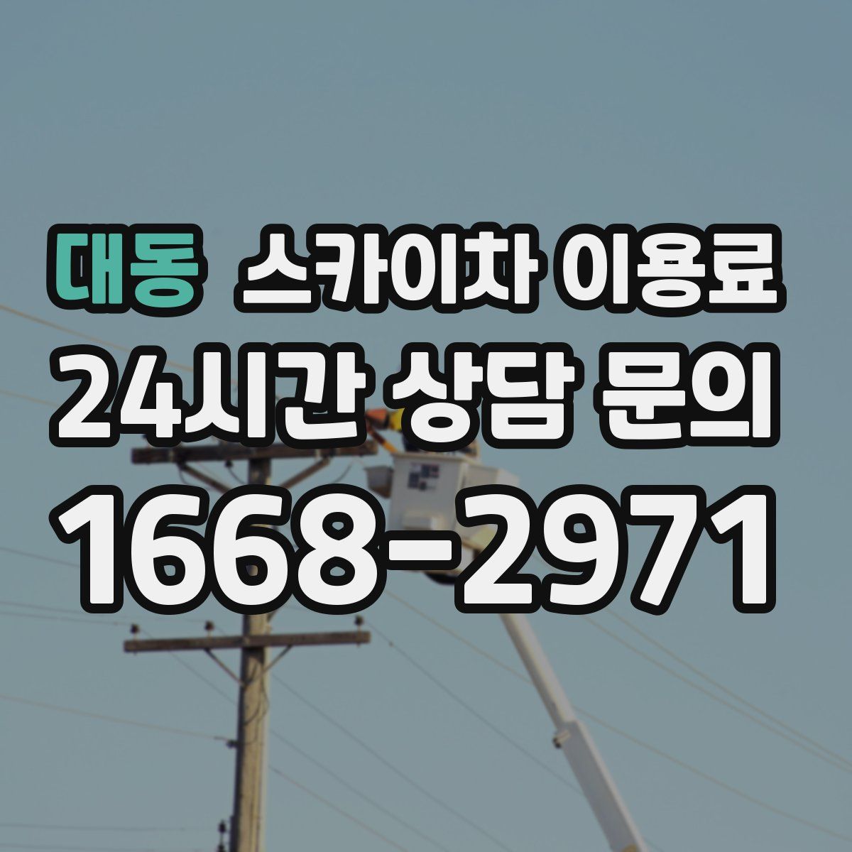 대동 스카이차 이용료