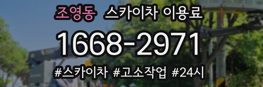 조영동 스카이차 이용료