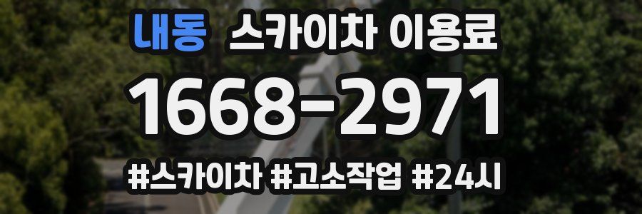 내동 스카이차 이용료