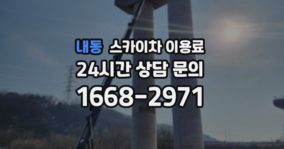 내동 스카이차 이용료