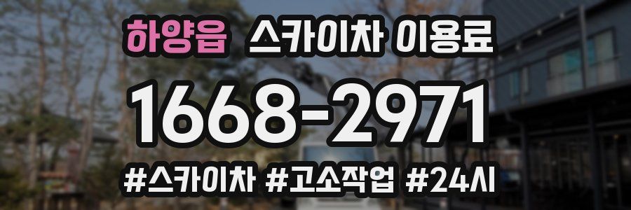 하양읍 스카이차 이용료