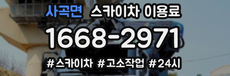 사곡면 스카이차 이용료