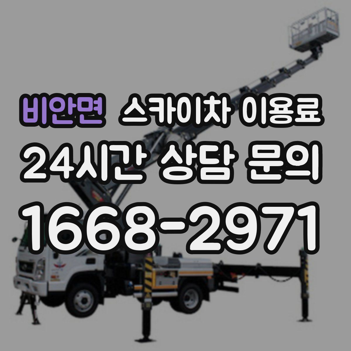 비안면 스카이차 이용료