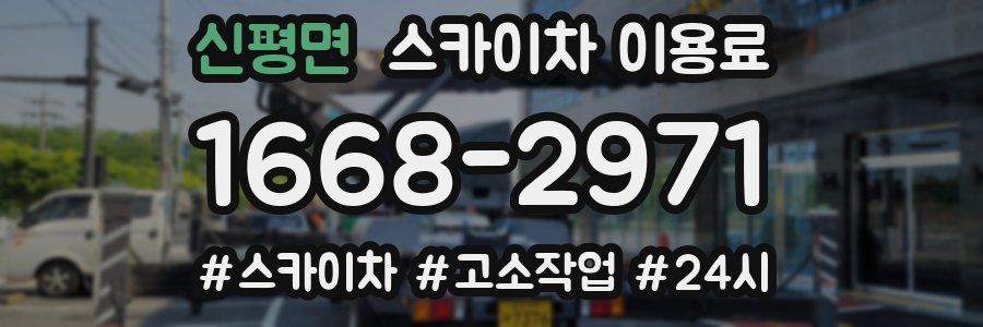 신평면 스카이차 이용료