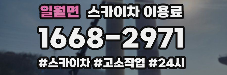 일월면 스카이차 이용료