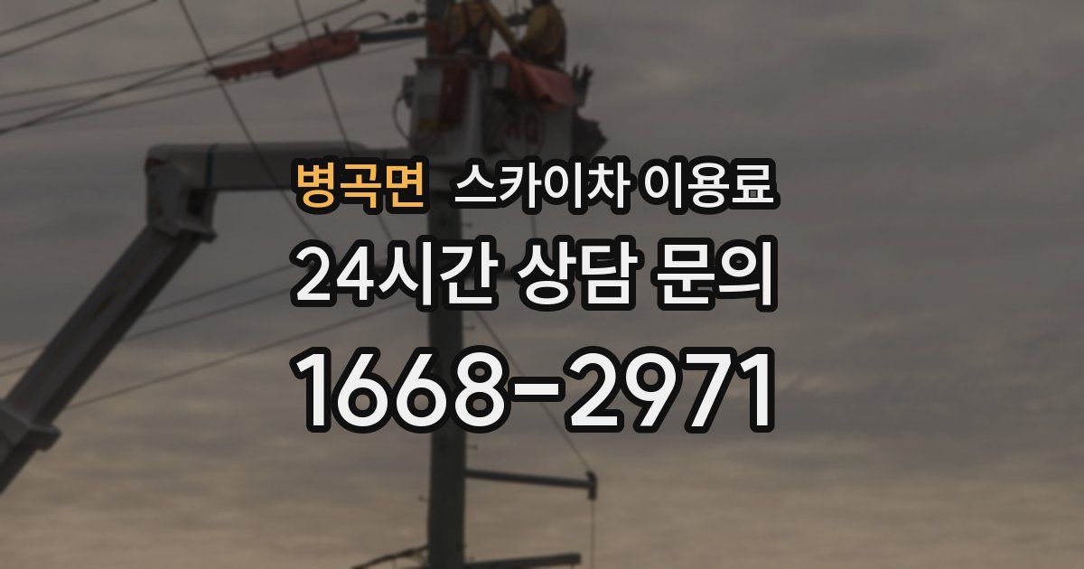 병곡면 스카이차 이용료