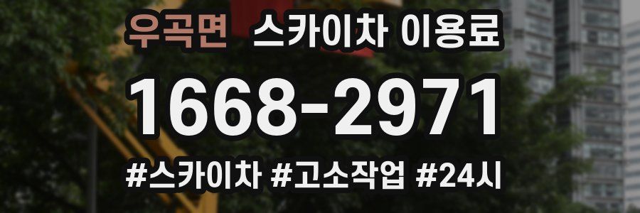 우곡면 스카이차 이용료
