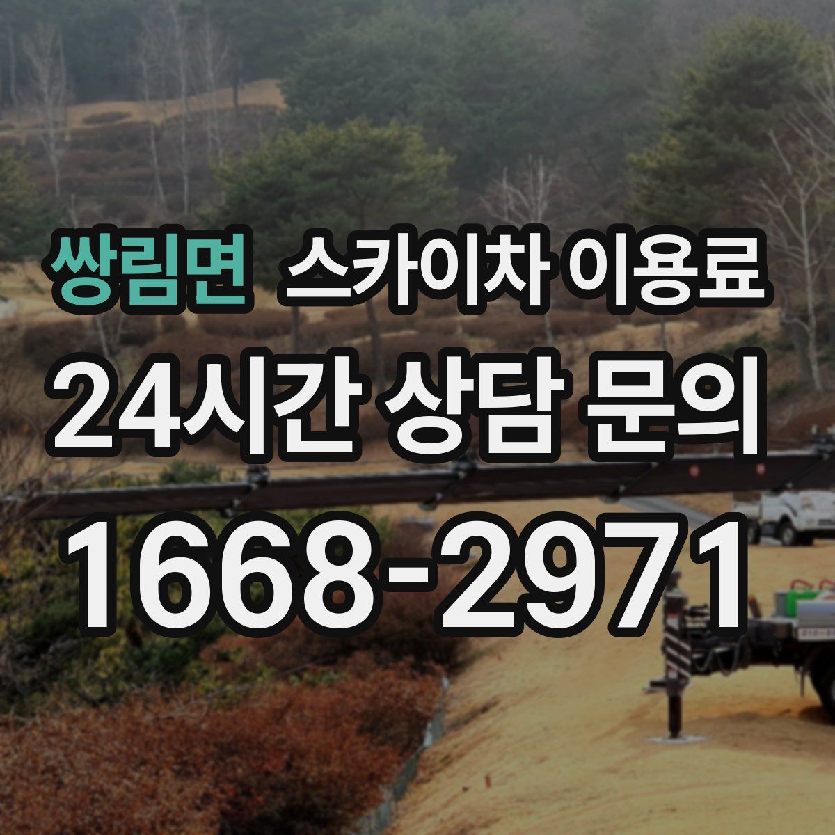 쌍림면 스카이차 이용료