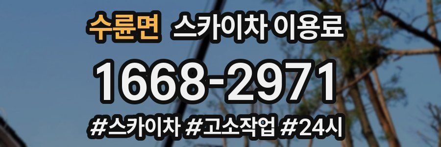 수륜면 스카이차 이용료