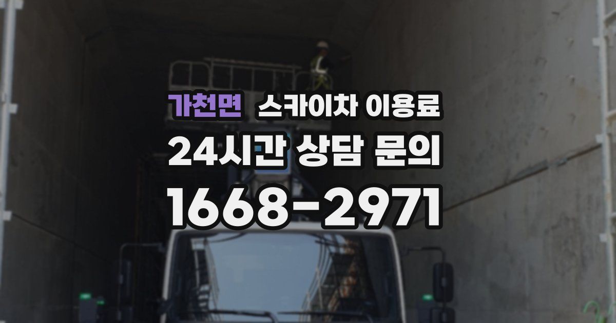 가천면 스카이차 이용료