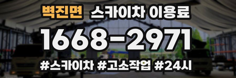 벽진면 스카이차 이용료