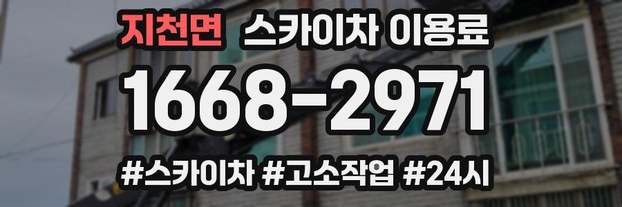 지천면 스카이차 이용료