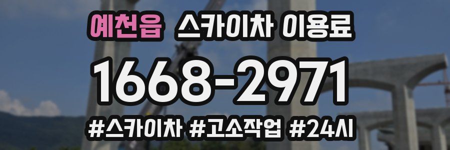 예천읍 스카이차 이용료
